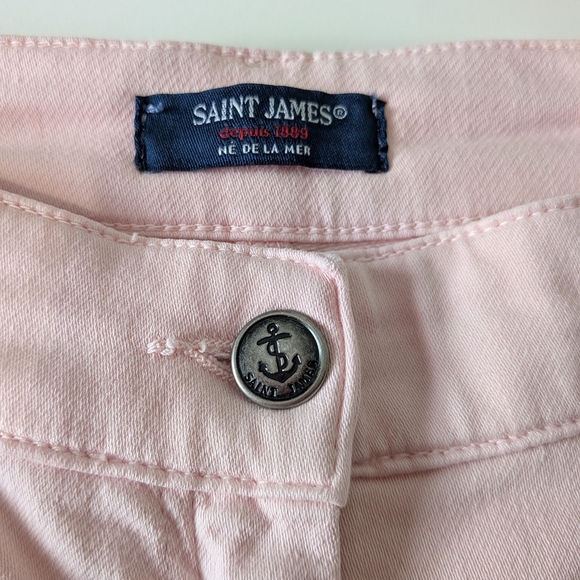 Saint James Patri II Straight Leg Pants – Pink Denim, Size 10, NWOT #76 - Picture 6 of 8